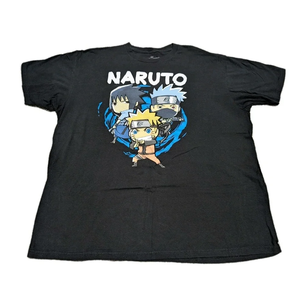 Naruto Shippuden Ripple Junction T-Shirt Size‎ 2XL Black Anime T Black